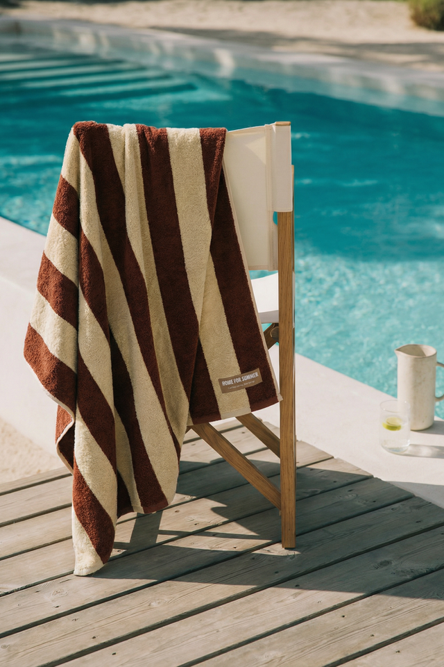 Beach Towel – Wisteria / Dust Vanilla