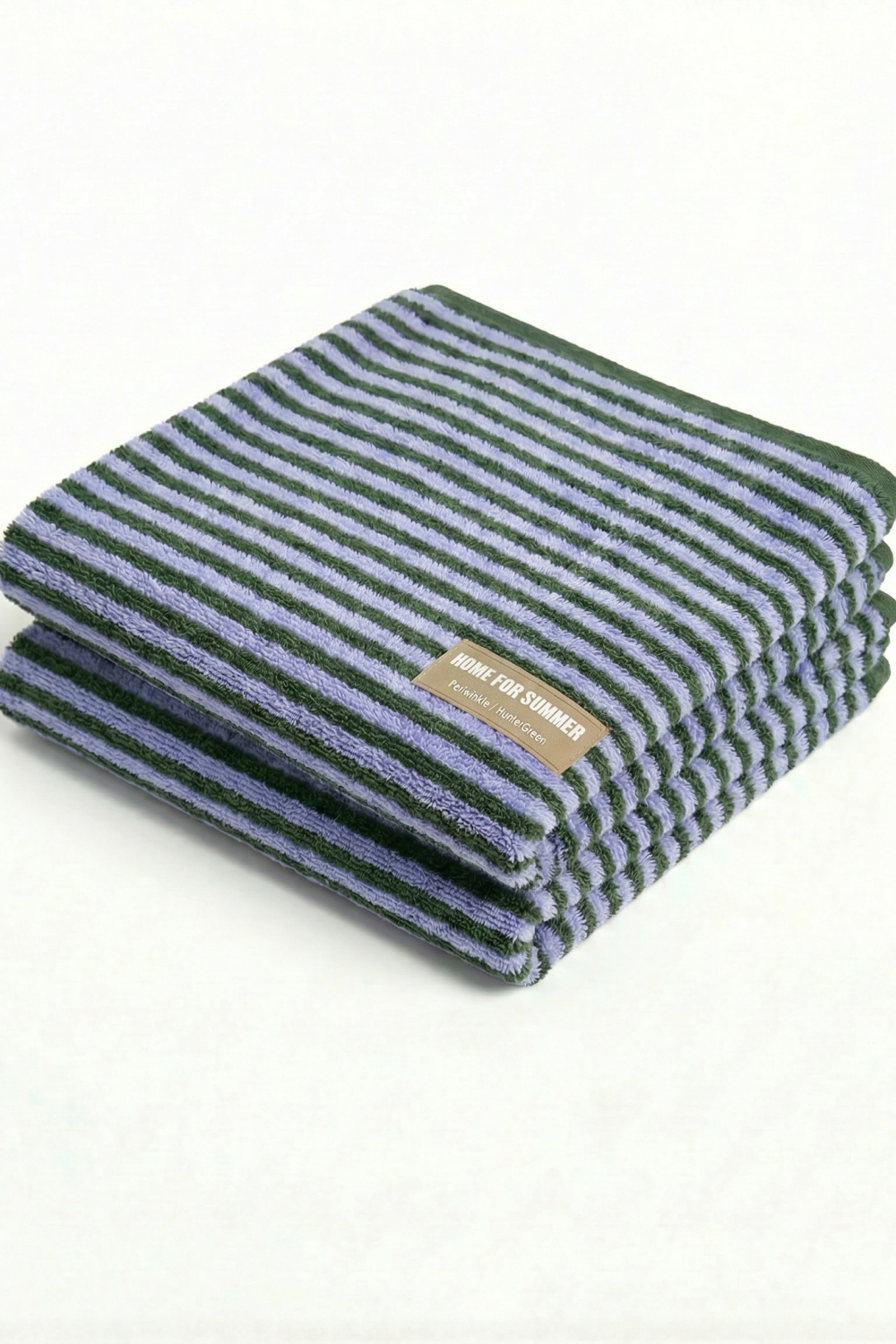 Bath Towel – Periwinkle / Hunter Green