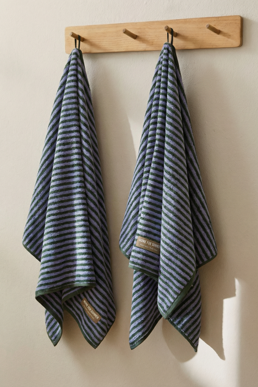 Bath Towel – Periwinkle / Hunter Green