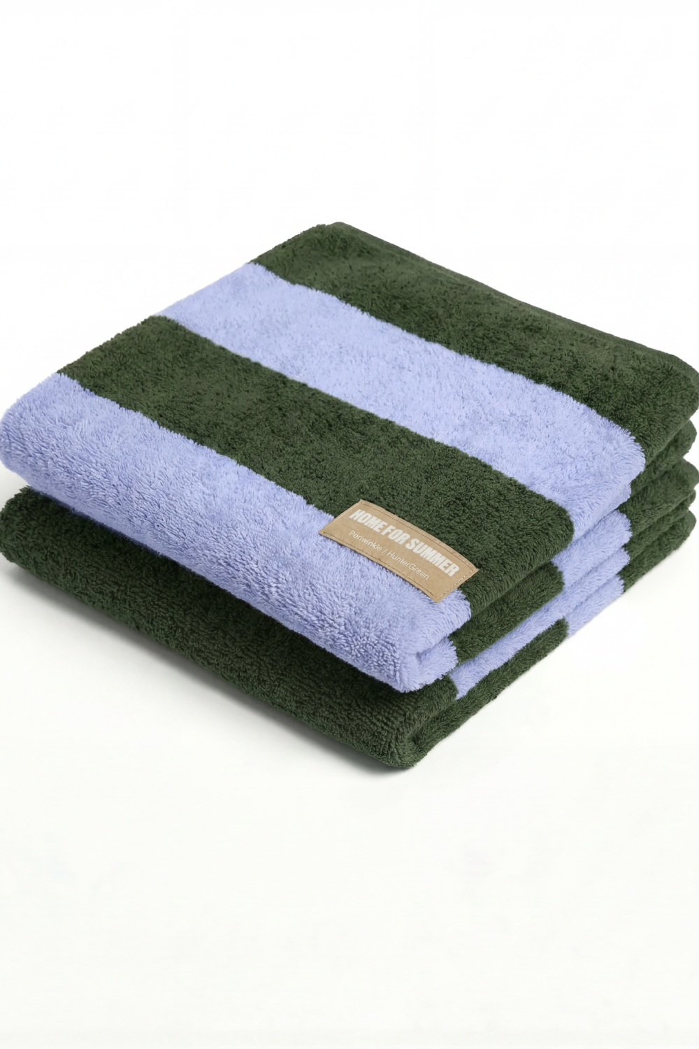 Beach Towel – Periwinkle / Hunter Green